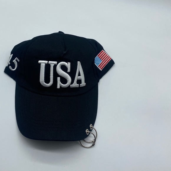 USA 45 Flag Embroidered MAGA Trump Campaign Hat - Picture 8 of 8